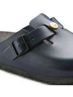 Dámské dřeváky Birkenstock Boston ESD Blue z přírodní kůže úzké úzké (0061388) Dámské dřeváky Birkenstock Boston ESD Blue z přírodní kůže úzké úzké (0061388)