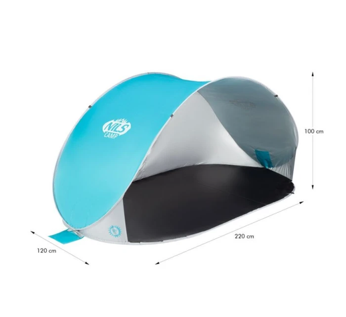 skládací plážový stan NILS  šedý model 21332463 - Nils Extreme