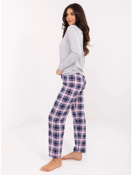 Pyžamo DU PI FP 004.03 šedé Pyžamo DU PI FP 004.03 šedé