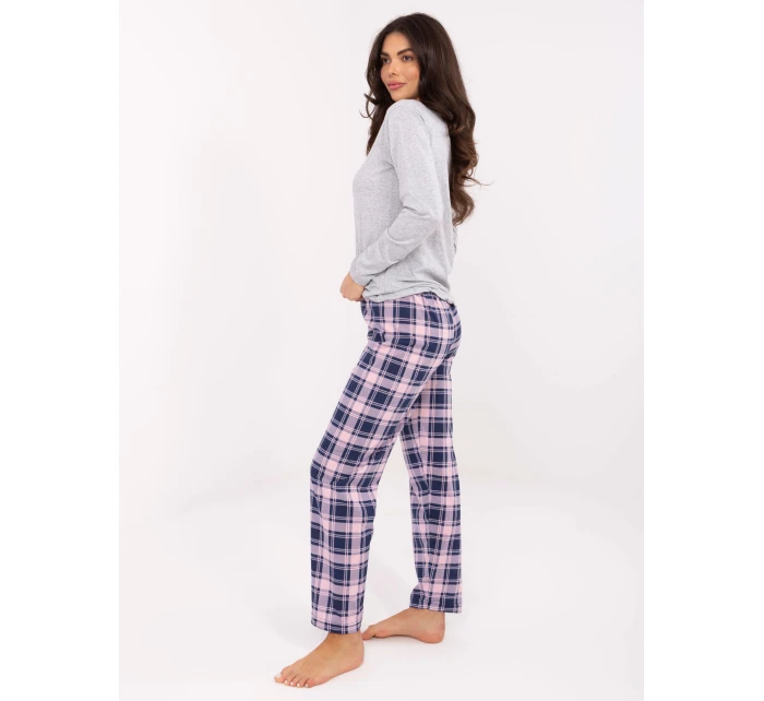 Pyžamo DU PI FP 004.03 šedé Pyžamo DU PI FP 004.03 šedé