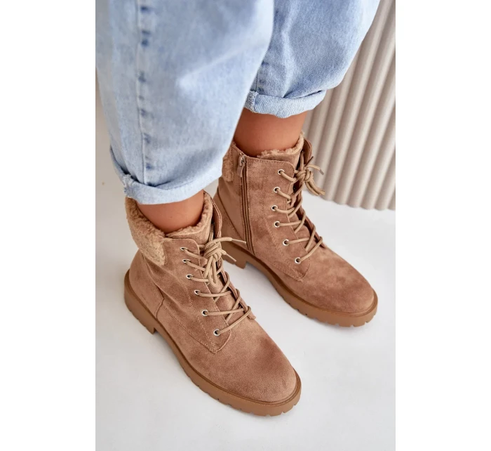 Dámské Zateplené Kotníkové Boty Workery Na Zip Hnědé Mivael Dámské Zateplené Kotníkové Boty Workery Na Zip Hnědé Mivael