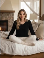 LAVIRTA dámský svetr černý FashionStreet MY2392