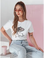 Dámské tričko s potiskem WOMANPOW bílé FashionStreet RY2804 Dámské tričko s potiskem WOMANPOW bílé FashionStreet RY2804