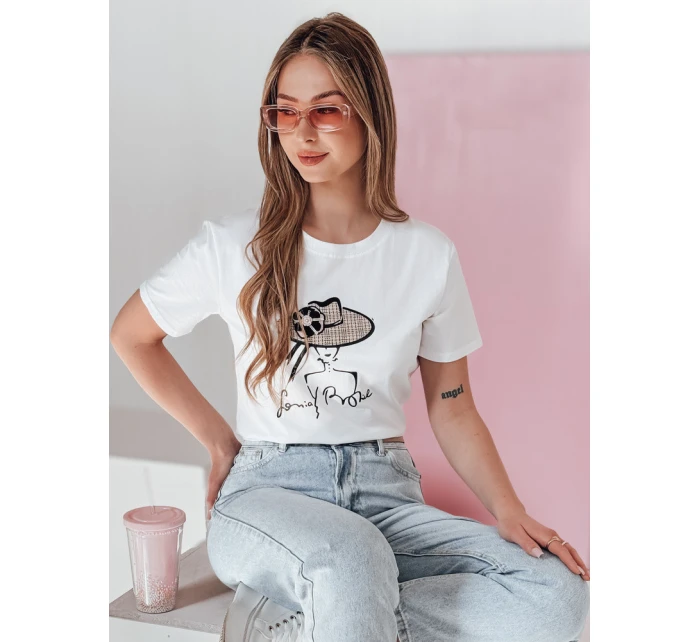 Dámské tričko s potiskem WOMANPOW bílé FashionStreet RY2804 Dámské tričko s potiskem WOMANPOW bílé FashionStreet RY2804