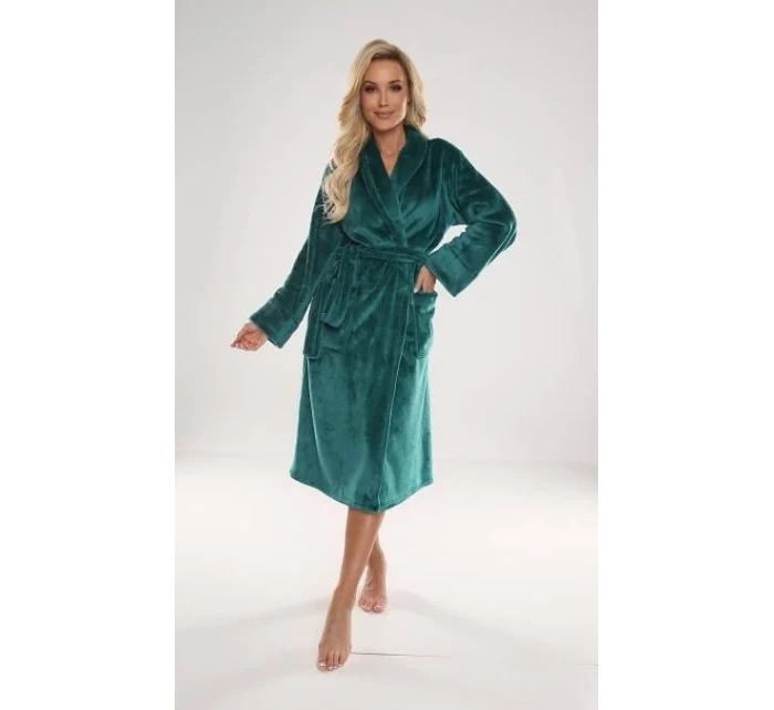 Dlouhý dámský župan s límcem model 16477876 Abigail - De Lafense