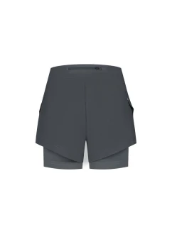 Rogelli dámské šortky 2v1 ESSENTIAL šedé 2XL