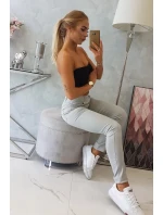 Kalhoty v barvě denim šedé Kalhoty v barvě denim šedé