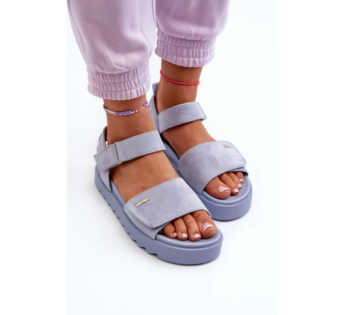 Semišové Sandály na Platformě Big Star model 21655470 - Big Star Shoes Semišové Sandály na Platformě Big Star model 21655470 - Big Star Shoes