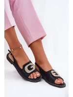Dámské Sandály S Dekorativním Černé model 21696744 - S.Barski