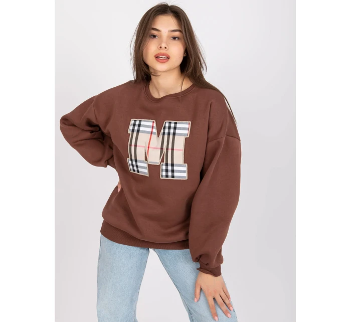 Mikina EM BL model 17195107 tmavě hnědá - FPrice Mikina EM BL model 17195107 tmavě hnědá - FPrice