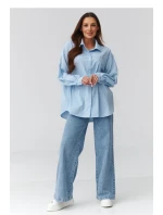 Košile s dlouhým rukávem model 224102 Makadamia Košile s dlouhým rukávem model 224102 Makadamia