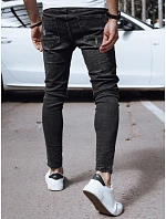 Pánské černé džínové kalhoty FashionStreet UX4141 Pánské černé džínové kalhoty FashionStreet UX4141