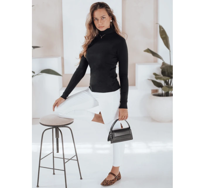 Dámský svetr s rolákem VANORIA black FashionStreet MY2488
