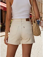 Dámské kraťasy v barvě ecru FashionStreet SY0550 Dámské kraťasy v barvě ecru FashionStreet SY0550