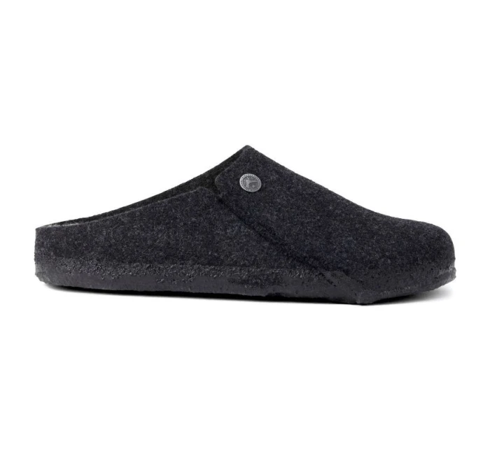 Dámské/pánské zateplené pantofle Birkenstock Anthracite wool felt narrow narrow (1015084)
