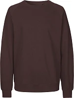 Neutral O 63001 Unisex raglánová mikina z bio bavlny 77.6301 brown