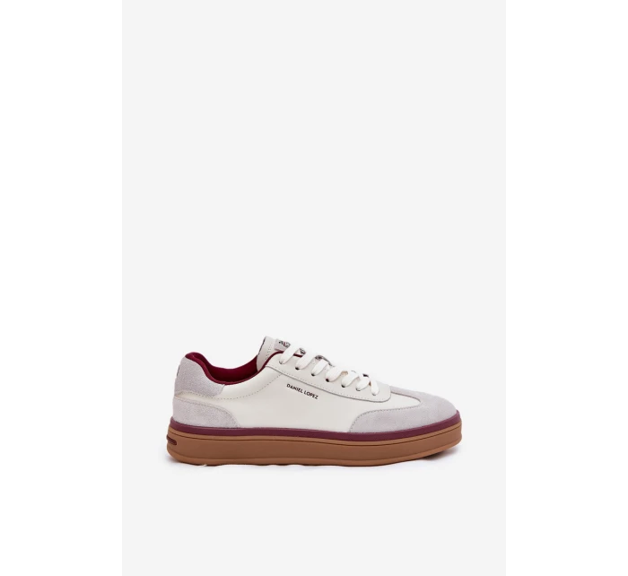 Dámské Kožené Tenisky Daniel Lopez Just Dare SS2D4008 Bílo-Šedé Dámské Kožené Tenisky Daniel Lopez Just Dare SS2D4008 Bílo-Šedé