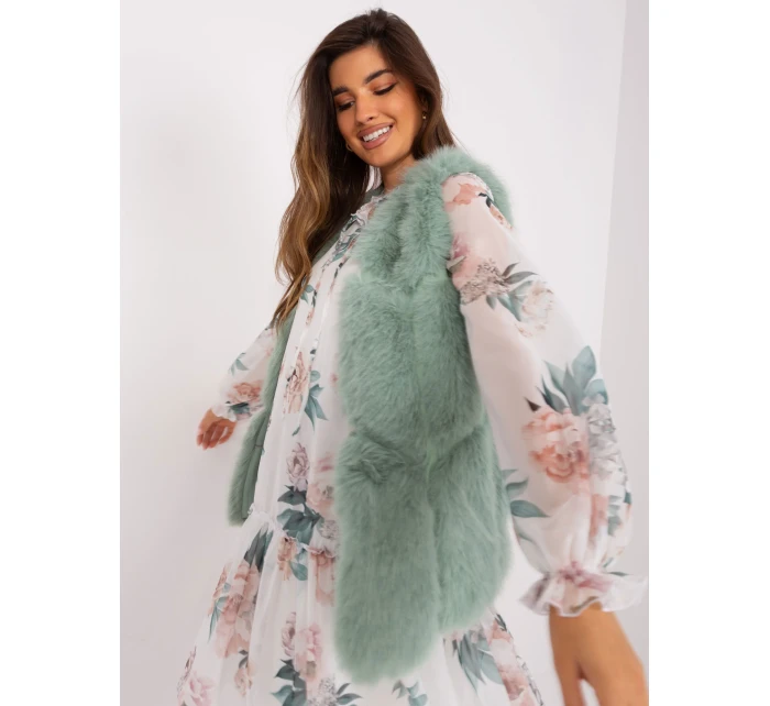 Kamizelka AT KZ model 18997362 pistacjowy - FPrice Kamizelka AT KZ model 18997362 pistacjowy - FPrice