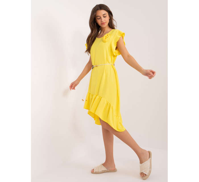 Sukienka DHJ SK 8921.98 żółty