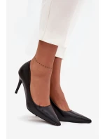 Dámské lodičky z eko kůže Sivana – černé Dámské lodičky z eko kůže Sivana – černé