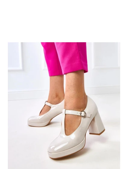 Polobotky na podpatku  model 218175 Solea