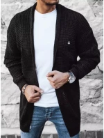 Pánský černý svetr FashionStreet WX1985 Pánský černý svetr FashionStreet WX1985