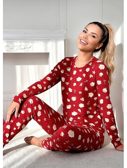 Piżama Donna Cookie Long DŁ/R S-2XL Piżama Donna Cookie Long DŁ/R S-2XL
