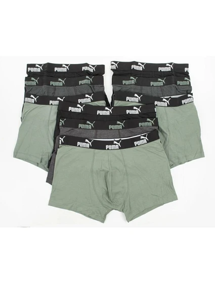 Pánské boxerky model 21816524 černá šedá khaki pohodlná bavlna - Puma Pánské boxerky model 21816524 černá šedá khaki pohodlná bavlna - Puma