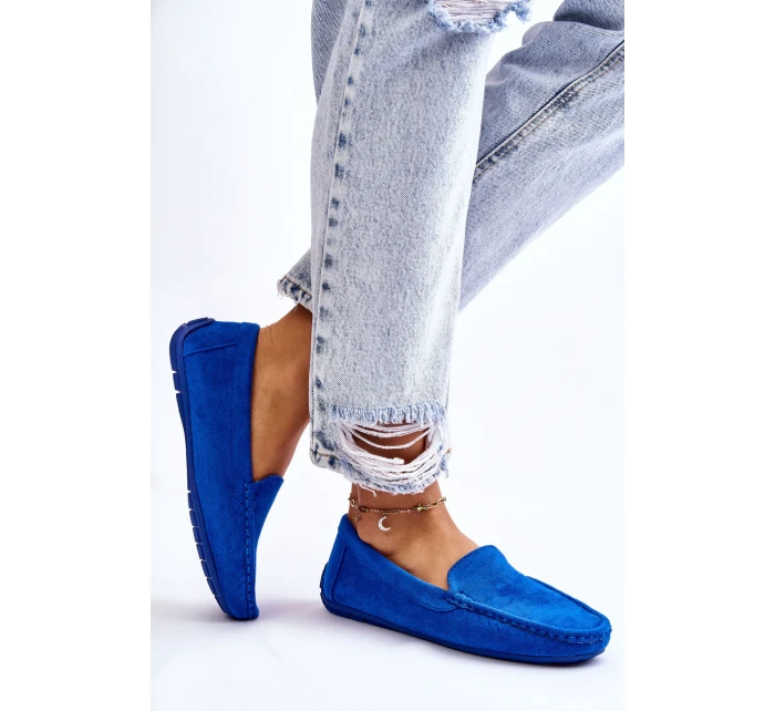 Dámské Semišové Mokasíny Modre model 21608199 - EVENTO Dámské Semišové Mokasíny Modre model 21608199 - EVENTO