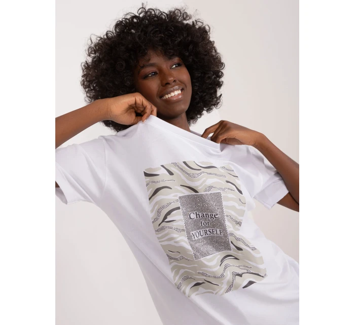 T shirt PM TS model 19529489 biały - FPrice