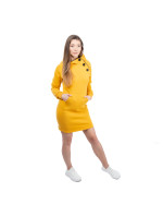 Dámské mikinové šaty GLANO - žlutá