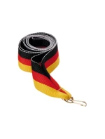 Stuha 11 mm - černá, červená a žlutá