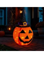 DEKORATIVNÍ DÝNĚ S KLOBOUKEM 68CM HALLOWEEN 30LED