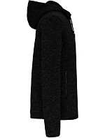 PA 365 Pánská pletená fleecová bunda s kapucí model 22423389 dark grey melange - Kariban ProAct PA 365 Pánská pletená fleecová bunda s kapucí model 22423389 dark grey melange - Kariban ProAct