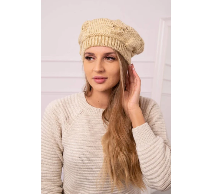 Dámská čepice Sofia model 18752187 beige - K-Fashion Dámská čepice Sofia model 18752187 beige - K-Fashion