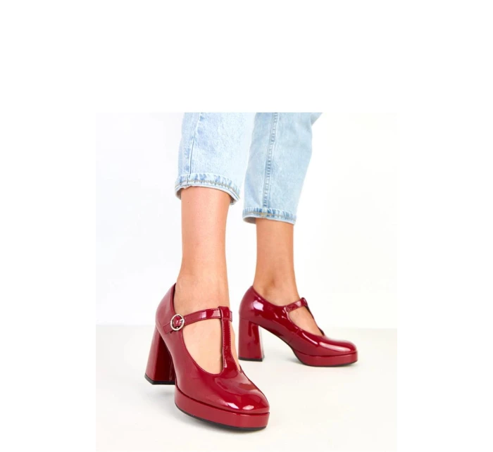 Polobotky na podpatku  model 218174 Solea