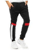 Pánské černé tepláky FashionStreet UX3542 Pánské černé tepláky FashionStreet UX3542