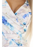 Šaty NINA s obálkovým výstřihem, rukávy a páskem model 21052938 - numoco