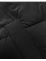 Černo-světle béžová dlouhá dámská vesta (V772G) Černo-světle béžová dlouhá dámská vesta (V772G)