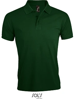 SOL'S Prime Men Pánské piqué polo z těžké bavlny 25.0571 bottle green