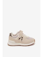 Dětské sportovní tenisky na suchý zip béžové Galisse Dětské sportovní tenisky na suchý zip béžové Galisse