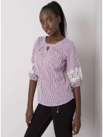 Bluzka LK BZ model 21258844 biało zielony - FPrice