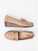 Pohodlné polobotky dámské hnědé na klínku Pohodlné polobotky dámské hnědé na klínku