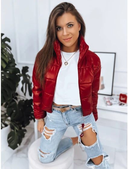 Dámská prošívaná bunda ADRIANNA červená FashionStreet TY3482