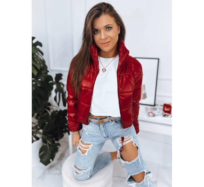 Dámská prošívaná bunda ADRIANNA červená FashionStreet TY3482