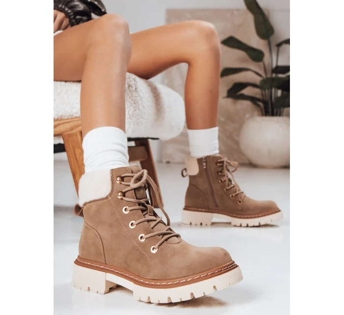 Dámské zateplené trapery khaki FashionStreet ZY1291