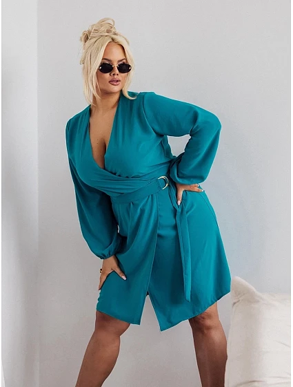 Elegantní  šaty v mořské barvě model 19764276 - Moon