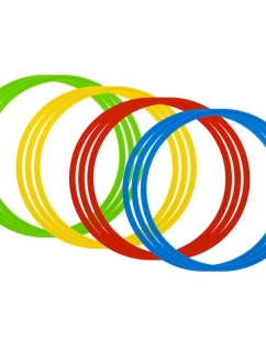 Tréninkové obruče 45cm 12ks / KT12-45RGBY