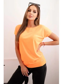 Dámská tričko s krátkým rukávem basic neon oranžový