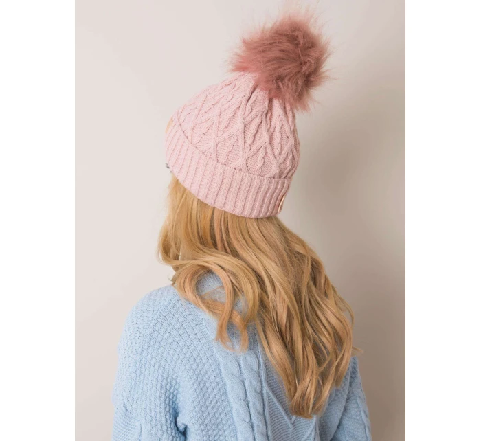 Dámská čepice model 20509099 světle růžová - FPrice Dámská čepice model 20509099 světle růžová - FPrice